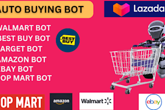 build auto buying bot, ebay bot, walmart bot, bestbuy bot, amazon bot