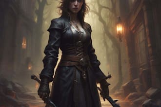 draw horror art and fantasy horror character