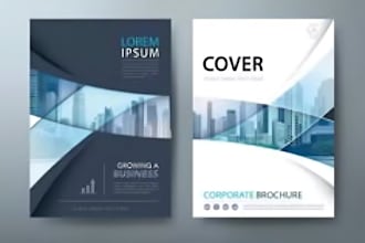 design professional bifold, trifold brochure, booklet, magazine