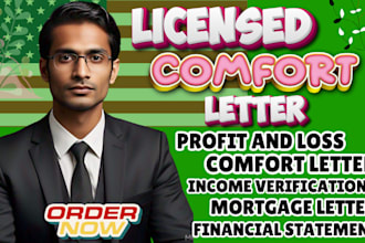 audit financial US CPA, income verification letter, CPA letter, mortgage letter