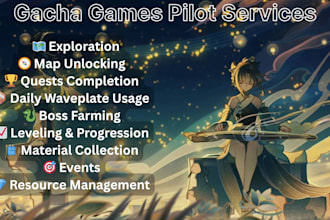 help you with anything on genshin impact and gacha games