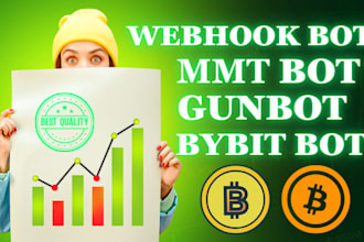 build webhook bot, mmt trading bot, crypto gunbot, bybit bot, bitmex bot