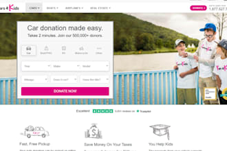 design nonprofit website charity landing page 501c3 donation portal ngo website