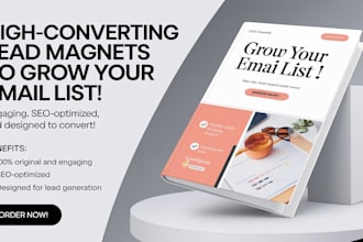 create lead magnets to grow your email list