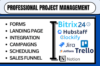 setup float hubstaff jira clockify trello procore jotfrom bitrix24 automation