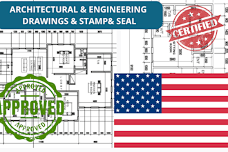 do engineering drawing, architectural plan, structural design mep