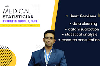 medical research data analysis and statistical analysis using spss