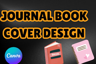 do unique book cover designs for journals planners and notebooks