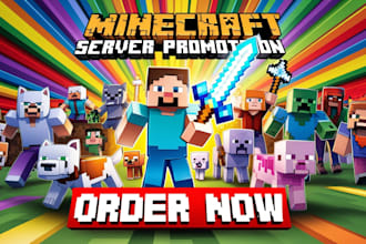 minecraft server promotion, server advertisement to get active players