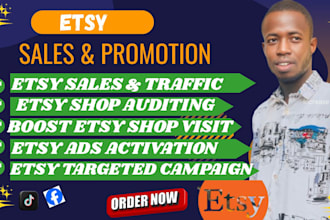 do  etsy products listing  promotion and etsy marketing to increase etsy sales
