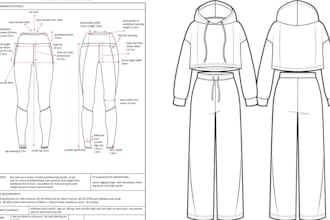 create factory support fashion tech pack design