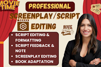 be script editor, movie script editor, script doctor
