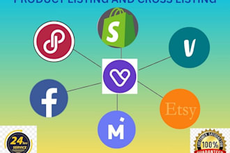 cross list using vendoo, list perfectly and flyp to poshmark, ebay and depop