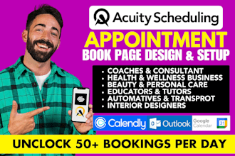 set up acuity scheduling system on squarespace or any website
