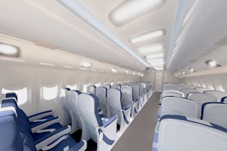 do 3d airport interior, car park, airplane way out, airplane park