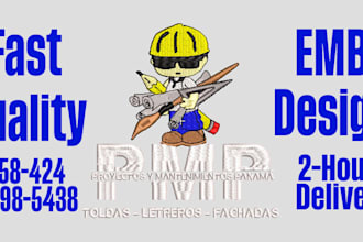 do a embroidery digitizing of a logo