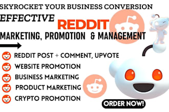make reddit post boost business ai website crypto app ecommerce product manage