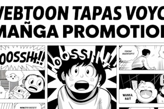 do webtoon promotion, webcomic, comic, tapas, manga, voyceme promotion