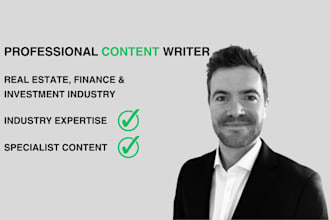 write expert UK property, real estate and construction content