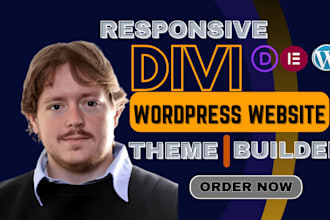 build wordpress website design wordpress website with divi or oxygen builder