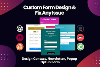 design and fix wp forms, formidable forms, gravity forms, fix SMTP issue