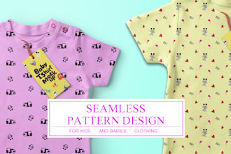 do cartoon pattern design for babies and kids textile cloths