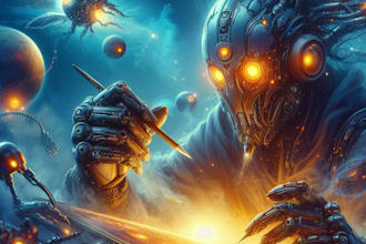 create fantasy, sci fi, character with hyperrealist style