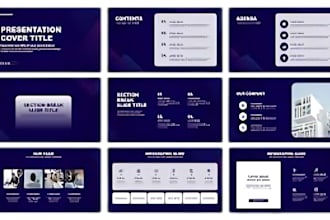 design powerpoint presentation, google slide and investor pitch deck