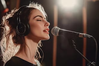 write and sing custom acoustic country song reggae folk song as female vocalist
