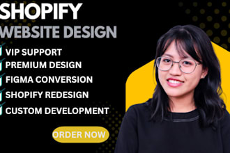 design or redesign a shopify store and create a custom shopify website