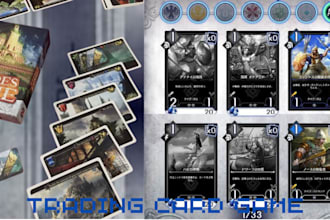 create custom tcg ccg monster 54 dnd table top tarot trading board  card game