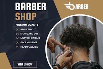 design barbershop, spa and hair salon appointment booking website