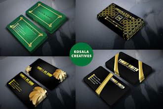 design professional luxury business cards