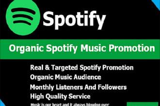 do organic spotify music promotion, spotify followers
