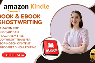 ghostwrite nonfiction book self help ebook KDP book ghost book writer