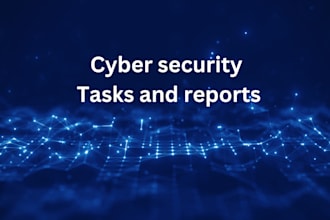 do cybersecurity tasks and projects in 24 hours
