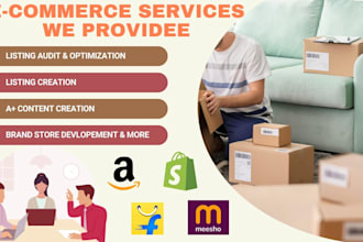 do e commerce marketing on amazon, flipkart, meesho, shopify and shopdeck