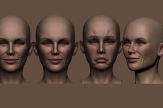 sculpt realistic 3d head model 3d face 3d mask 3d bust model for 3d printing