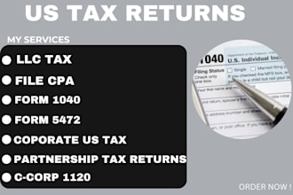 do US tax filing US tax returns business tax 1120 5472 1040