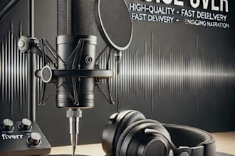 create amazing quality voice overs and do any voice acting needed