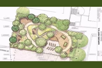 render architectural site plan, master plan, landscape plan