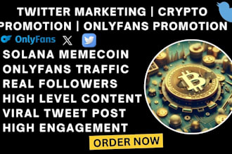 do crypto memecoin token sales twitter marketing onlyfans promotion dex pump fun