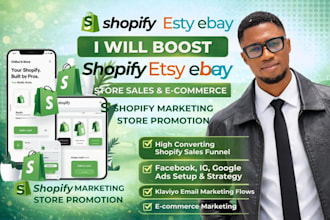 boost shopify etsy ebay store sales fb ig tiktok ads marketing website promotion