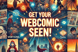 promote your webcomic, webtoon promotion, tapas, manga, comic