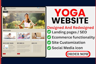 design yoga fitness clothing gym beauty cosmetics and fashion wordpress website