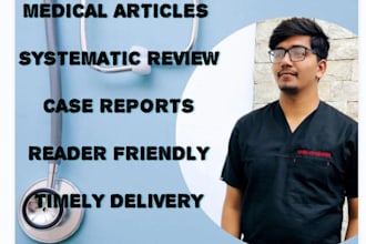 conduct the medical systematic review and review article