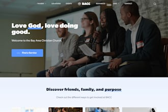 design ministry donation website church website on wordpress