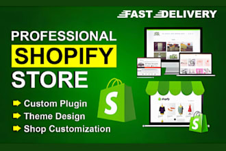 build shopify store, shopify dropshipping store, one product shopify store