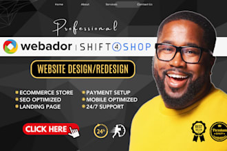 do webador website design, shift4shop, webador website