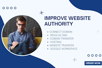 connect domain resolve dns domain and website transfer hosting google workspace